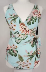 Traje de baño para mujer Palisades Beach Club de una pieza talla M floral cuello en V - nuevo con etiquetas - Imagen 1 de 11