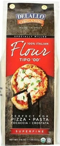 Delallo Organic Type 00 Flour 17.6 oz Bag Made in Italy Climate Pledge Friendl - Afbeelding 1 van 4
