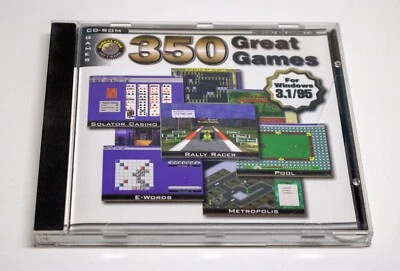 350 Great Games For Windows 3.1/95 (PC, 1997) - Complete CIB - Image 1 of 4