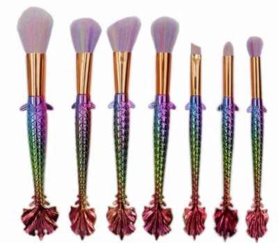 7tlg Make up Pinsel Set Buffer Puder Kontur Lidschatten Foundation Make-up Pinsel - Bild 1 von 4