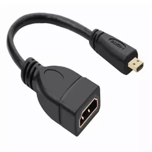 Micro-HDMI-kompatibler Stecker auf HDMI-kompatible-Buchse.Adapter-Anschlussk🥇 - Bild 1 von 9