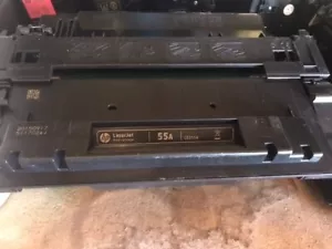 HP 55A CE255A - TONER NERO - HP ORIGINALE PARZIALMENTE COMPLETO PER P3015 M521DN P3011 - Foto 1 di 3