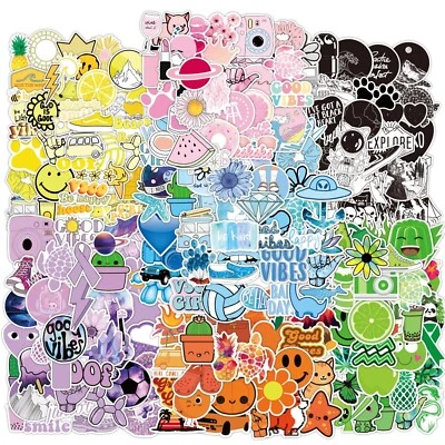 350pcs Stickers Aesthetic Pack Cute Decals Vinyl Preppy Scrapbooking Laptop Cars - Image 1 of 4