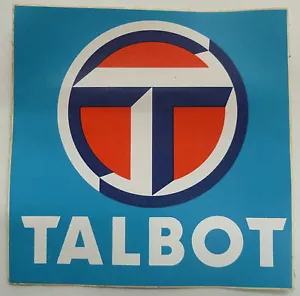 Autocollant AUTOMOBILE TALBOT Sticker Original Vintage Collector Automobilia - Imagen 1 de 2