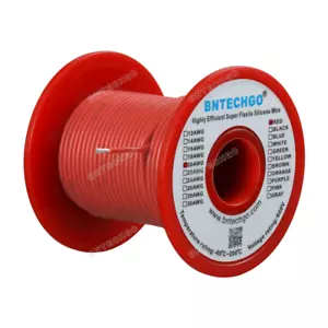 20 calibro filo di silicone flessibile rosso 100 piedi 600 V 200 gradi C filo di rame stagnato - Foto 1 di 6