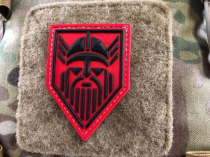 ODIN patch, signal red / 3D rubber patch - Picture 1 of 3