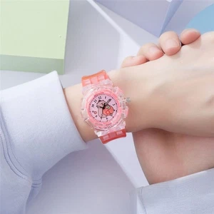 Transparent Strap Digital Pointer Watch Wristwatch for Children/Student - Picture 1 of 11