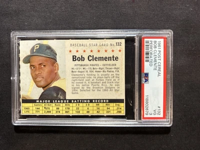 1961 Post Cereal Perforated grade 3 #132 Roberto Clemente - Image 1 of 2