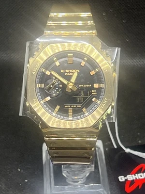 G-Shock GM2100YMG-9A Fine Metallic Series Monochromatic Gold Ana-Digi $300 MSRP - Image 1 of 4
