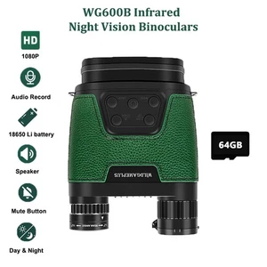 WG600B 1080P Infrared Night Vision Binoculars w/ Speaker & 64G Card for Hunting - Picture 1 of 11