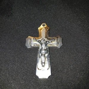 Men's Fashion Jewelry The Lords Prayer on Stainless Steel Cross Pendant - Bild 1 von 3