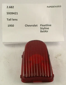 1950 Chevrolet Fleetline Styline BelAir NOS tail light lens 5939421 - Picture 1 of 4