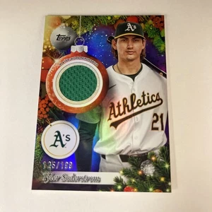 2025 Topps Holiday - Relics Tyler Soderstrom #PR-TSO (MEM, RC) /199 - Picture 1 of 2