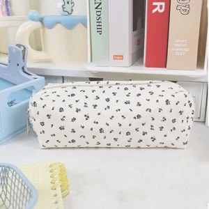 Large Capacity Pen Bag Floral Print Stationery Organizer Pencil Case  Students - Picture 1 of 18