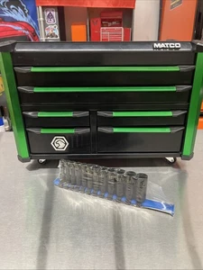 NEW! Matco Tools 12 Piece 1/4” Drive Metric Deep Pro Non-Slip Impact Socket Set - Bild 1 von 6