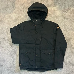 Chaqueta de lluvia FJALLRAVEN Ovik 3 en 1 para hombre pequeña forro de bombardero negro - Imagen 1 de 21