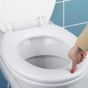 ULTRA SOFT TOILET SEAT ADULT PADDED CUSHION BATHROOM WHITE LOO COMFORT WC - Picture 1 of 2