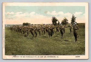 Petersburg Virginia Soldaten körperliches Trainingslager Lee Vintage c1918 Postkarte - Bild 1 von 4