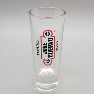 Jose Cuervo Tequila Mexico Shot Glass Shooter 3.5 Inches Tall Clear VGUC - Picture 1 of 6