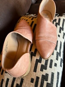 Zapato Mujer Talla 8 Malva/Rosa Funky Corte Lateral Punta Sin Cordones Único Dueño - Imagen 1 de 9