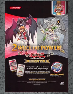 Yu-Gi-Oh! Anuncio impreso de lanzamiento de Jaden Yuki 2 Aster Phoenix arte vintage CA 2006 - Imagen 1 de 1