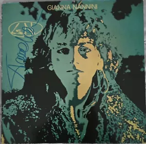 GIANNA NANNINI Autogramm signiert Autograph Signed Original LP Vinyl Platte - Bild 1 von 3