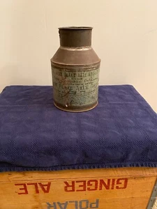 The Snow Flake Axle Grease Vintage Tin Can Fitchburg, Mass. Circa 1900 - Picture 1 of 10