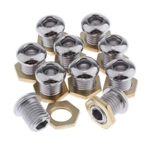 10 Pieces Drum Air Vent with Gasket Nut Bass Tom Snare Drum Kit - Picture 1 of 4