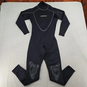 Akona Wetsuit Mens Medium - Large Black Swim Surf Dive Zip - Picture 1 of 14