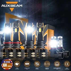 For Dodge Charger 2006-2009 AUXBEAM Canbus LED Headlights Fog Light Bulbs 6000K - Picture 1 of 17