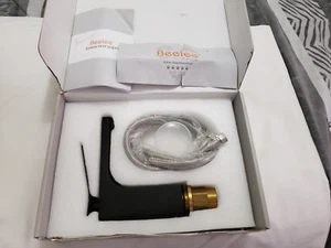 Beelee BL6601B Black Bathroom Sink Faucet - Picture 1 of 7