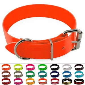 BioThane Collar Perro 38mm Ancho Acero Inoxidable Hebilla Rodante Impresión Impermeable - Imagen 1 de 61