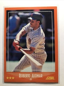 Roberto Alomar 1988 Score ROOKIE/TRADED Card #105T XRC ROOKIE RC SP Blue Jays MT