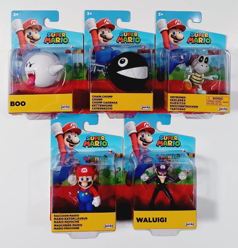 Jakks Pacific World of Nintendo Super Mario Boo 2 1/2" Mini Figure Toy