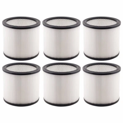 6 Pack Filter Cartridges 90304 90350 90333 Type U for Shop Vac Wet/Dry Vacs - Image 1 of 4