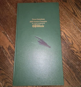 Libro de periódico Masters Champion 2008 Trevor Immelman Augusta Chronicle LEER RARO - Imagen 1 de 10