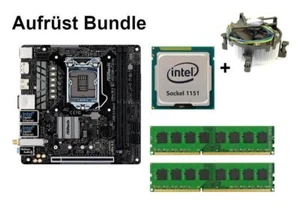 Bundle ASRock H370M-ITX/ac + Intel Core i3 + 8GB - 32GB RAM - Afbeelding 1 van 1