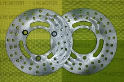 Rotor de disco de freno delantero 2 piezas para Kawasaki Bayou 300 4X4 KLF 300C 1989-2005 Foto 1 de 3