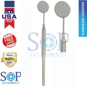 Dental Mouth Mirror Front Surface # 5 With Hollow Handle by SOP instruments - Picture 1 of 2