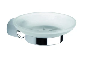 Wandseifenhalter Wand Glas Messing verchromt Kristall Badzubehör Enjoy - Bild 1 von 5