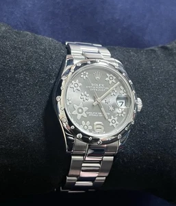 RARE - Rolex Datejust 178344 - Factory Set Diamond & White Gold Smooth Bezel - Picture 1 of 8