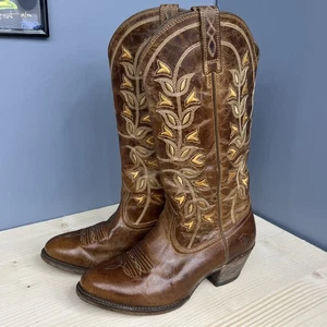Ariat Damen Desert Holly Leder Western Cowboystiefel/besticktes Design Gr. 7B - Bild 1 von 9