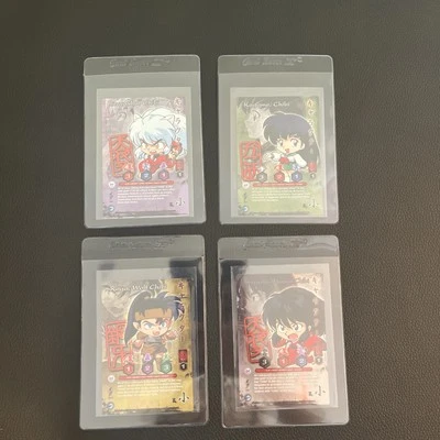 Tarjetas Chibi Humanas InuYasha Yokai TCG Koga Wolf, Kagome, Inuyasha ligeramente usadas Foto 1 de 4