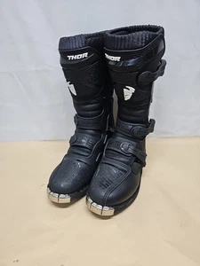 THOR YOUTH BLITZ XP MX BOOTS Size 7 Black - Picture 1 of 16
