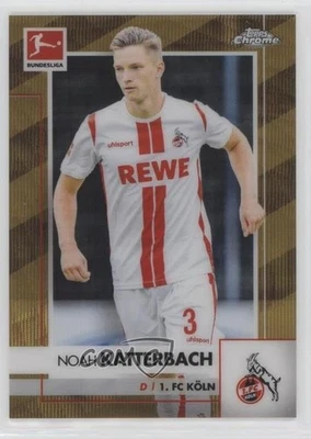 2020 Topps Chrome Bundesliga Gold Wave Refractor /50 Noah Katterbach Rookie RC - Image 1 of 2