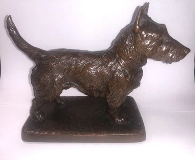 Бронзовая фигурка собаки ГОРХЭМ КОДМАН ШОТЛАНДСКИЙ ТЕРЬЕР с подписью художника E.E.Codman SC - Изображение 1 из 4