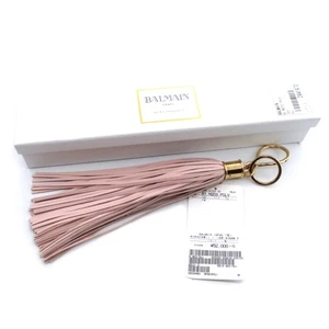 Balmain Schlüsselanhänger Quaste Metall Leder gold rosa 81M203PGLV BALMAIN - Bild 1 von 6