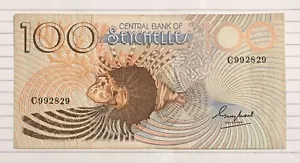 100 rupias Seychelles 1983 P-31 en muy buen estado - Imagen 1 de 2