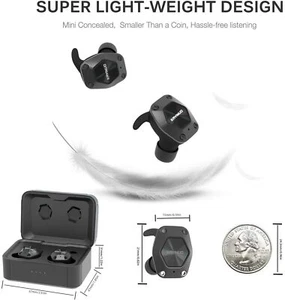 Auricolari Bluetooth 5.0 wireless TWS neri - Foto 1 di 6