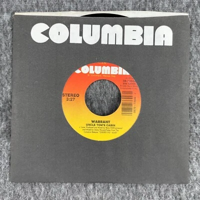 WARRANT Uncle Tom's Cabin / Sure Feels Good To Me 45 Columbia 38-73644 UNPLAYED Foto 1 de 4